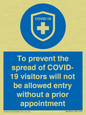 MH7865: To prevent the spread of COVID-19 visitors will not be allowed entry without a prior appointment