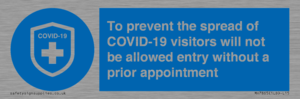 MH7865: To prevent the spread of COVID-19 visitors will not be allowed entry without a prior appointment