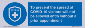 MH7865: To prevent the spread of COVID-19 visitors will not be allowed entry without a prior appointment