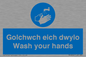 MH926: golchwch eich dwylo / wash your hands - safety sign