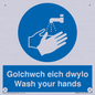 MH926: golchwch eich dwylo / wash your hands - safety sign