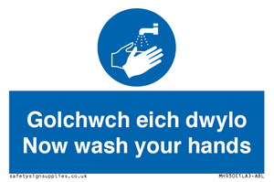 MH930: golchwch eich dwylo