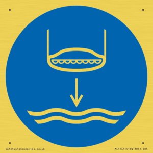 ML11451: Mandatory: Lower lifeboat to the water in launch sequence