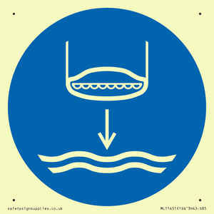 ML11451: Mandatory: Lower lifeboat to the water in launch sequence