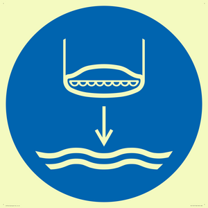 ML11451: Mandatory: Lower lifeboat to the water in launch sequence