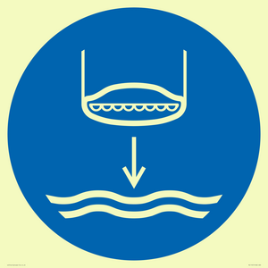 ML11451: Mandatory: Lower lifeboat to the water in launch sequence