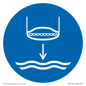 ML11451: Mandatory: Lower lifeboat to the water in launch sequence