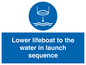 ML7523: Lower lifeboat to the water in launch sequence