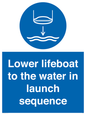 ML7523: Lower lifeboat to the water in launch sequence