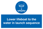 ML7523: Lower lifeboat to the water in launch sequence
