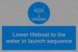 ML7523: Lower lifeboat to the water in launch sequence