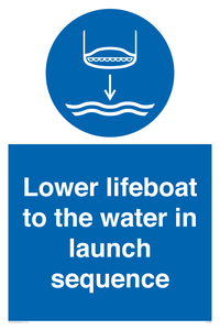 ML7523: Lower lifeboat to the water in launch sequence