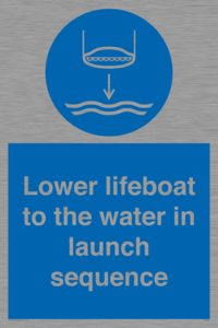 ML7523: Lower lifeboat to the water in launch sequence