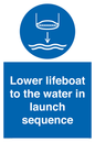 ML7523: Lower lifeboat to the water in launch sequence