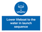 ML7523: Lower lifeboat to the water in launch sequence