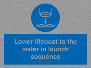 ML7523: Lower lifeboat to the water in launch sequence