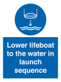 ML7523: Lower lifeboat to the water in launch sequence