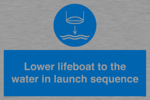 ML7523: Lower lifeboat to the water in launch sequence
