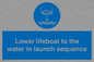ML7523: Lower lifeboat to the water in launch sequence