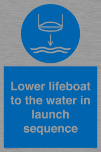 ML7523: Lower lifeboat to the water in launch sequence