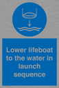 ML7523: Lower lifeboat to the water in launch sequence