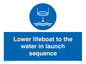ML7523: Lower lifeboat to the water in launch sequence