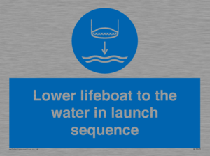 ML7523: Lower lifeboat to the water in launch sequence