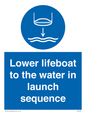 ML7523: Lower lifeboat to the water in launch sequence