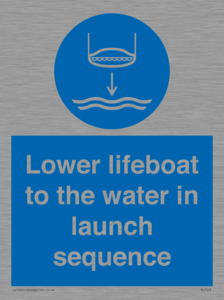 ML7523: Lower lifeboat to the water in launch sequence