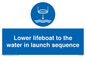ML7523: Lower lifeboat to the water in launch sequence