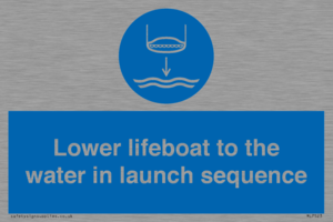 ML7523: Lower lifeboat to the water in launch sequence