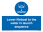 ML7523: Lower lifeboat to the water in launch sequence