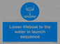 ML7523: Lower lifeboat to the water in launch sequence