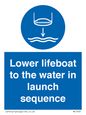 ML7523: Lower lifeboat to the water in launch sequence