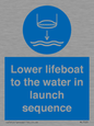 ML7523: Lower lifeboat to the water in launch sequence