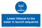 ML7523: Lower lifeboat to the water in launch sequence