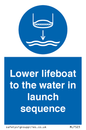 ML7523: Lower lifeboat to the water in launch sequence