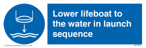 ML7523: Lower lifeboat to the water in launch sequence