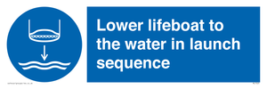 ML7523: Lower lifeboat to the water in launch sequence