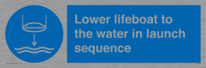 ML7523: Lower lifeboat to the water in launch sequence