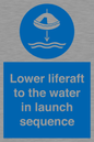 ML7524: Lower liferaft to the water in launch sequence