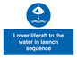 ML7524: Lower liferaft to the water in launch sequence