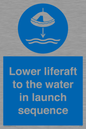 ML7524: Lower liferaft to the water in launch sequence
