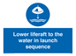 ML7524: Lower liferaft to the water in launch sequence