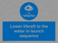 ML7524: Lower liferaft to the water in launch sequence