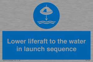 ML7524: Lower liferaft to the water in launch sequence