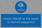 ML7524: Lower liferaft to the water in launch sequence