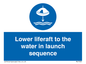 ML7524: Lower liferaft to the water in launch sequence