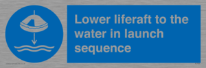 ML7524: Lower liferaft to the water in launch sequence