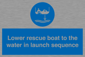 ML7525: Lower rescue boat to the water in launch sequence